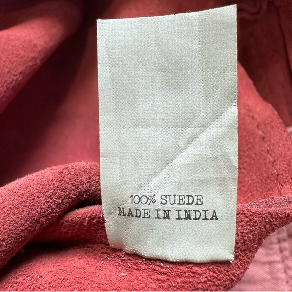 Alternative Suede Fringe Rust Crossbody Purse Bag - Picture 9 of 10